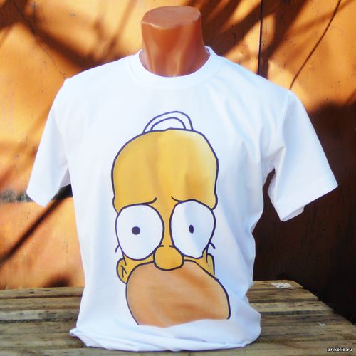 Принт на футболку Симпсон