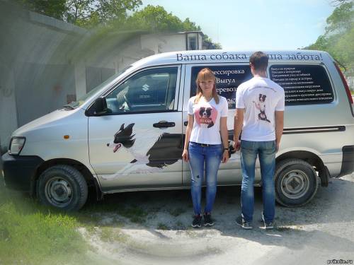 Рисунки на футболки для площадки выгула собак "Полли" в Новороссийске